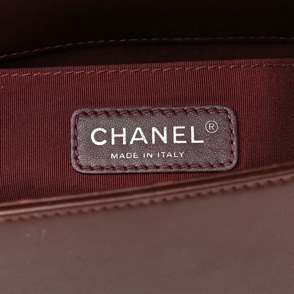 Chanel Calfskin Chevron Quilted Medium Boy Flap Burgundy 5 of 17