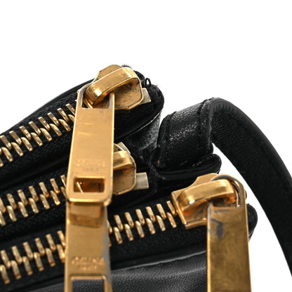 Celine Lambskin Small Trio Crossbody Bag Black 11 of 13