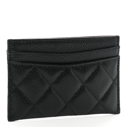 Chanel Caviar Quilted Card Holder Black 3 of 9