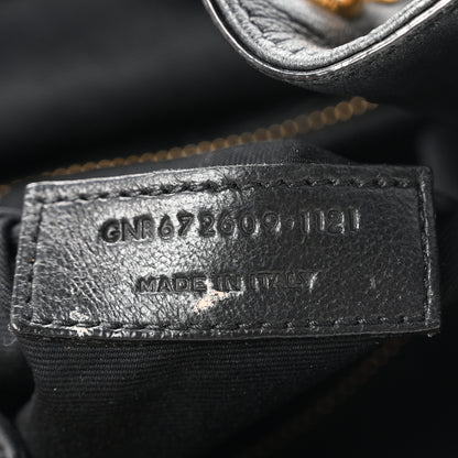 Saint Laurent Lambskin Matelasse Monogram Joe Backpack Black 6 of 9