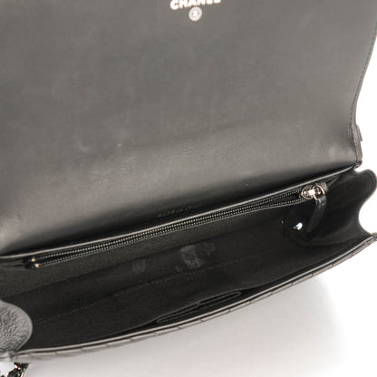 Chanel Calfskin Chevron Boy Wallet On Chain WOC Black 5 of 9