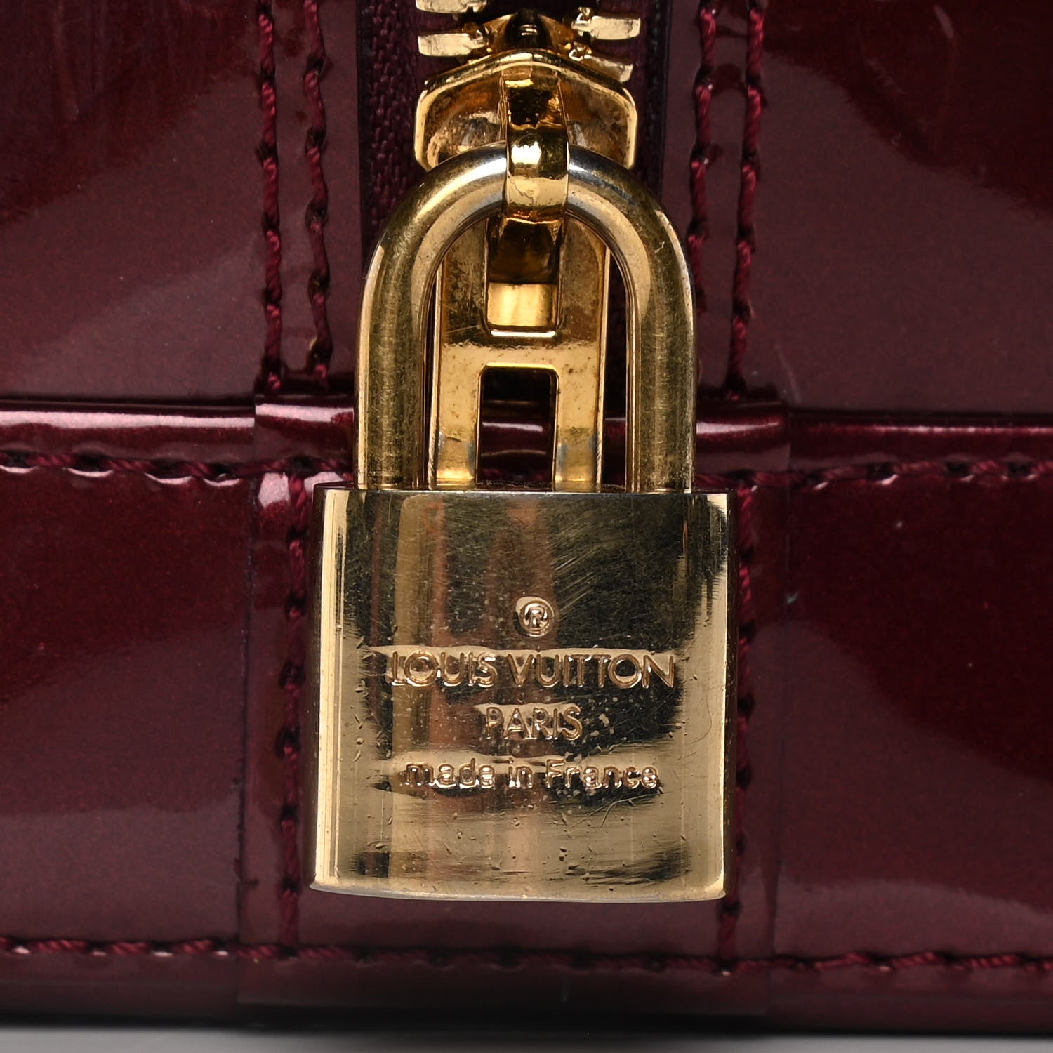 Louis Vuitton Vernis Alma PM Rouge Fauviste 8 of 14
