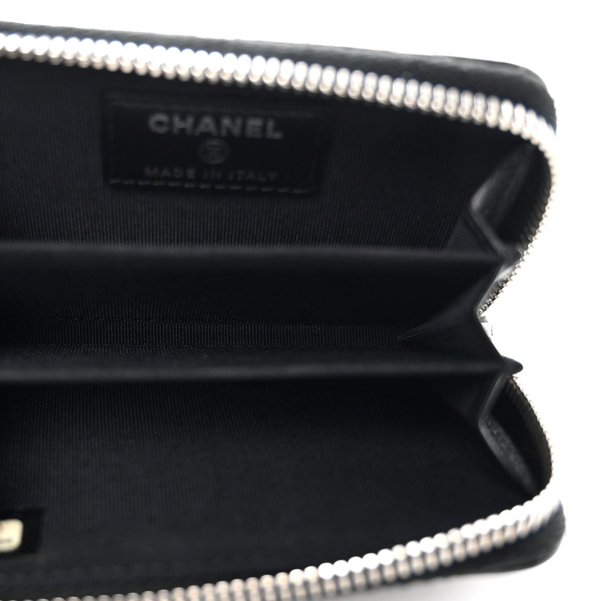 Chanel Patent Calfskin Quilted Zip Coin Purse Black 5 of 8