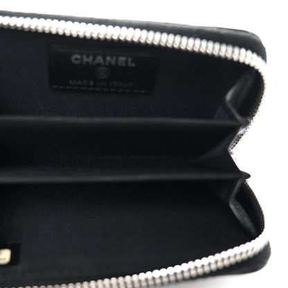 Chanel Patent Calfskin Quilted Zip Coin Purse Black 5 of 8
