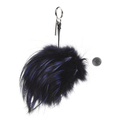 Fendi Mink Fox Rabbit Fur Vitello Flamingo Furme Monster Bag Charm Viola Multicolor Black 2 of 2