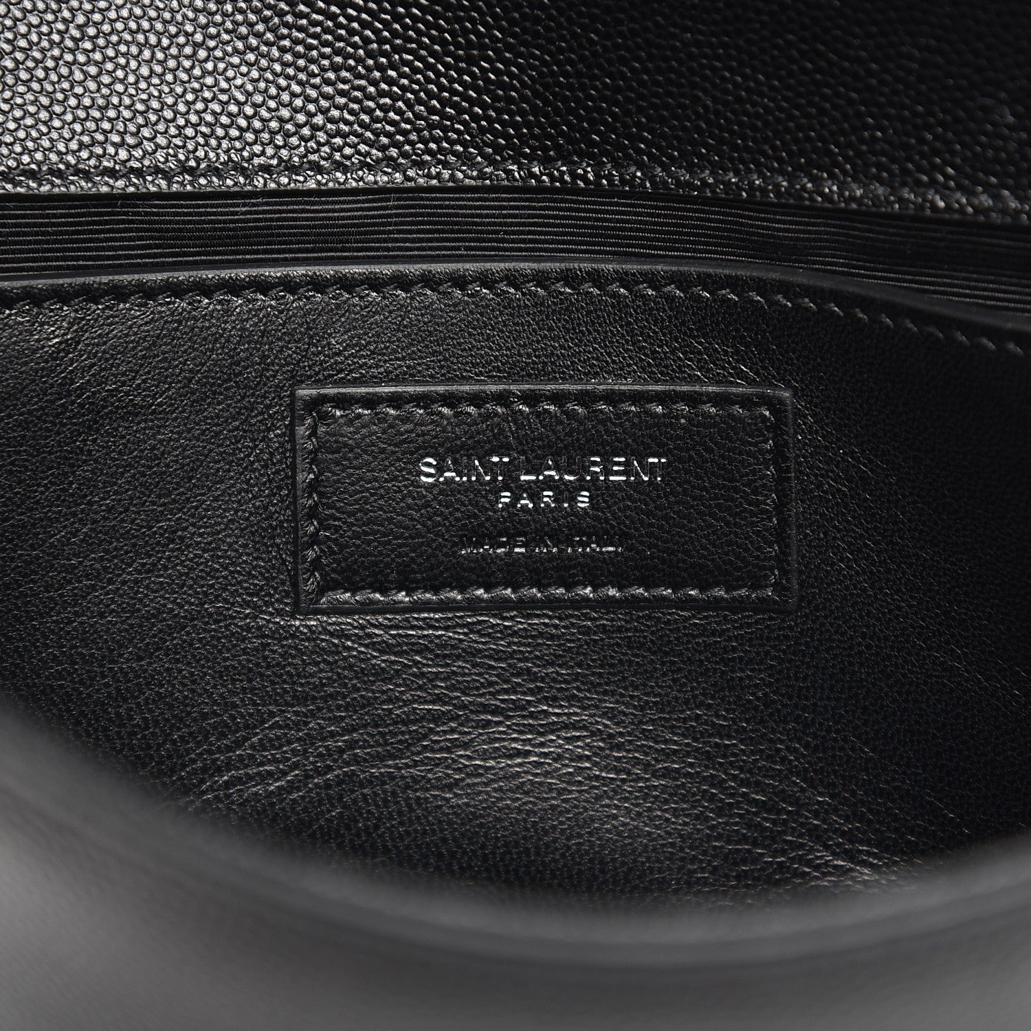 Saint Laurent Grain De Poudre Small Monogram Kate Satchel Black 6 of 7