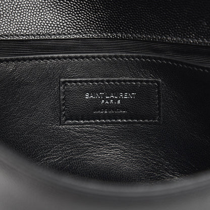 Saint Laurent Grain De Poudre Small Monogram Kate Satchel Black 6 of 7