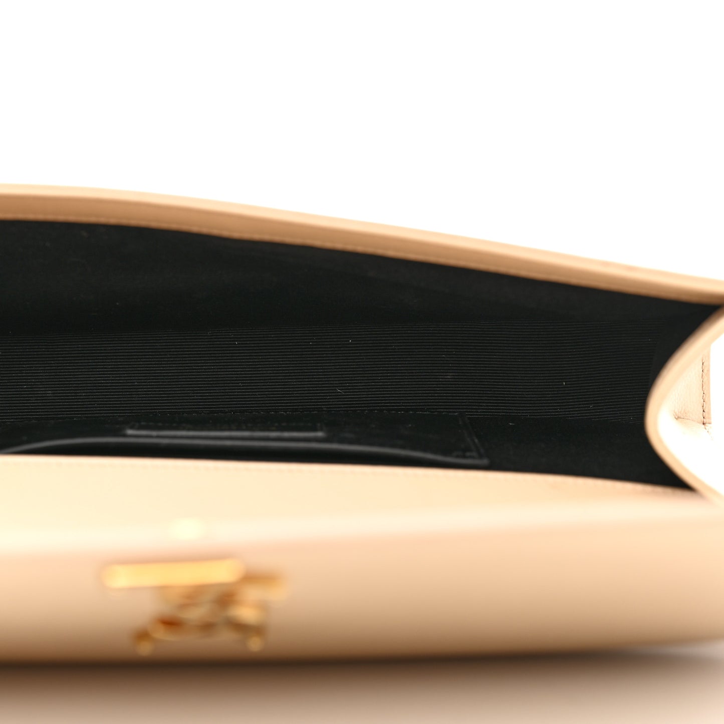 Grain De Poudre Classic Monogram Cassandre Clutch Nude Powder