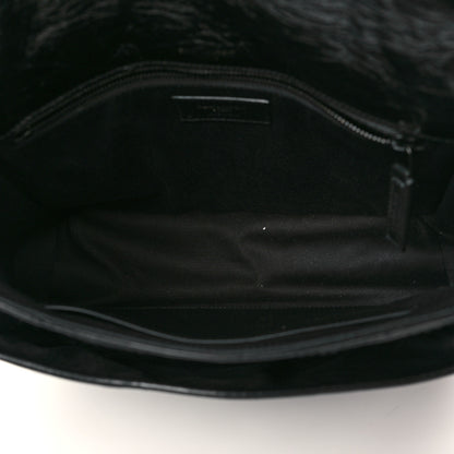 Saint Laurent Crinkled Calfskin Matelasse Monogram Medium Niki Chain Satchel Black 5 of 9