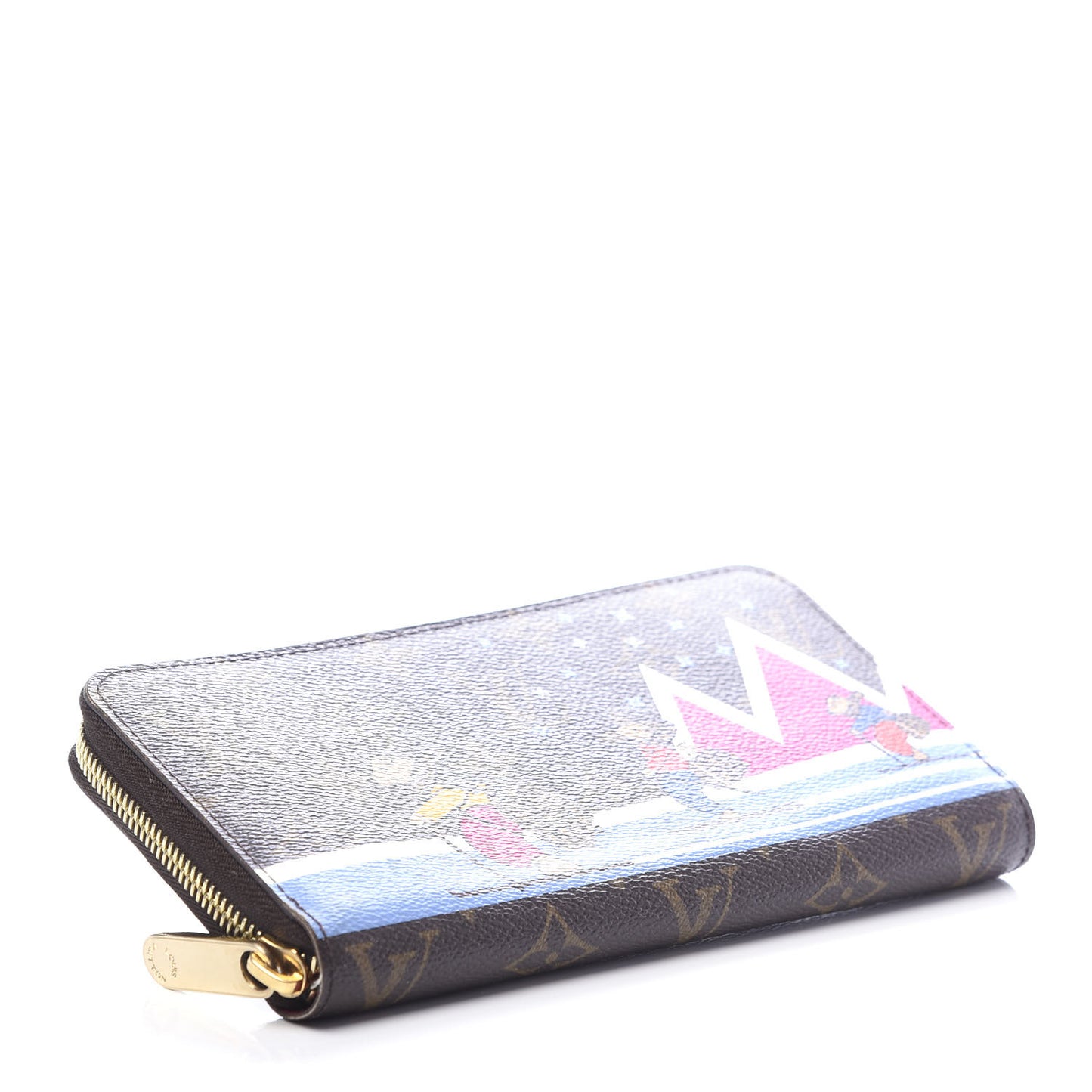 Monogram 2018 Christmas Animation Zippy Wallet