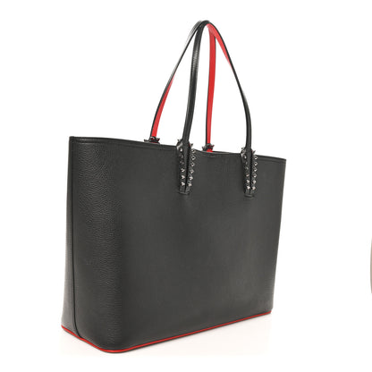 Christian Louboutin Calfskin Spikes East West Cabata Tote Black 3 of 9