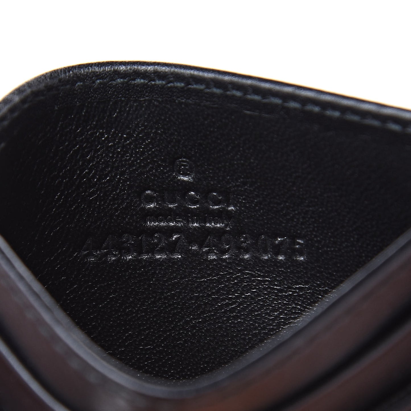 Calfskin Matelasse GG Marmont Card Holder Black