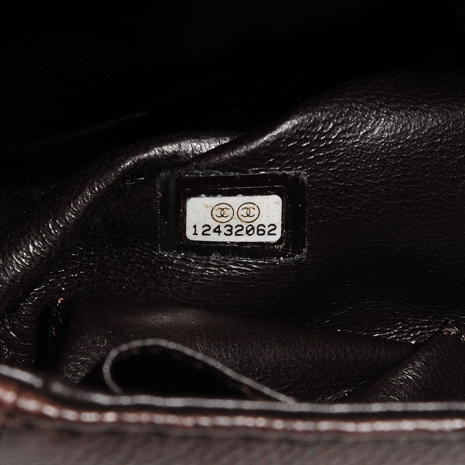 Chanel Caviar Half Moon Large Flap Dark Brown 7 of 7