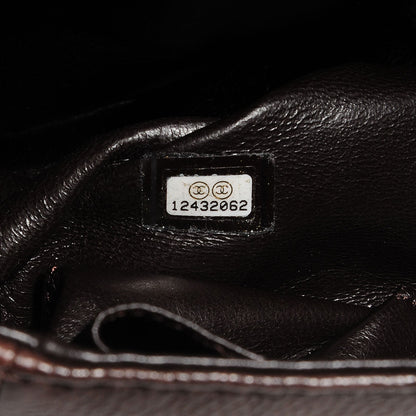 Chanel Caviar Half Moon Large Flap Dark Brown 7 of 7