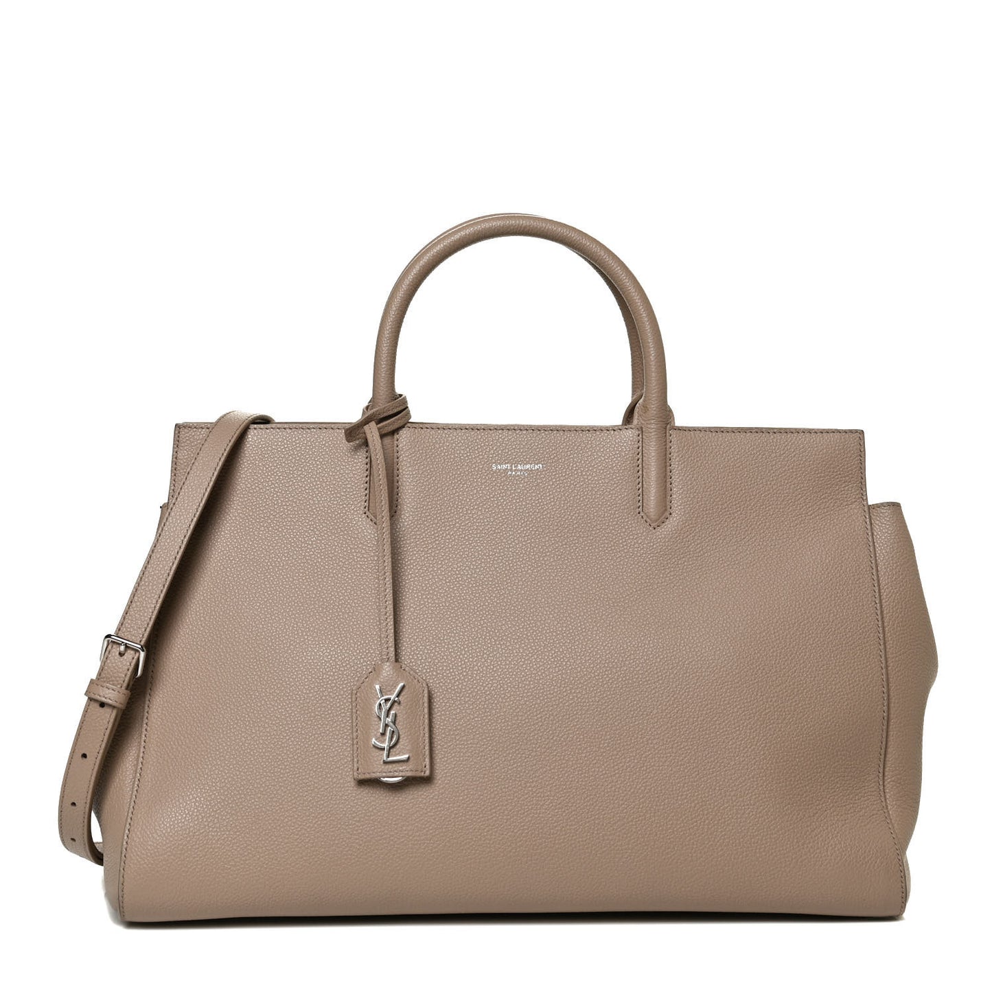 Calfskin Medium Rive Gauche Cabas Dark Beige