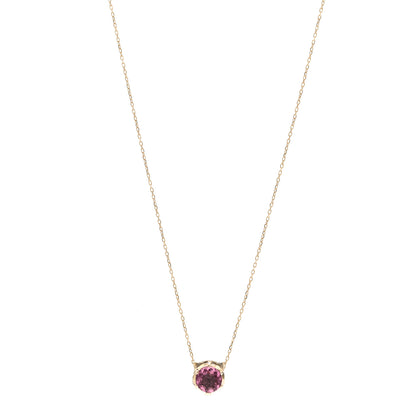 Gucci 18K Yellow Gold Diamond Pink Tourmaline  Le Marche Des Merveilles Feline Pendant Necklace 1 of 6