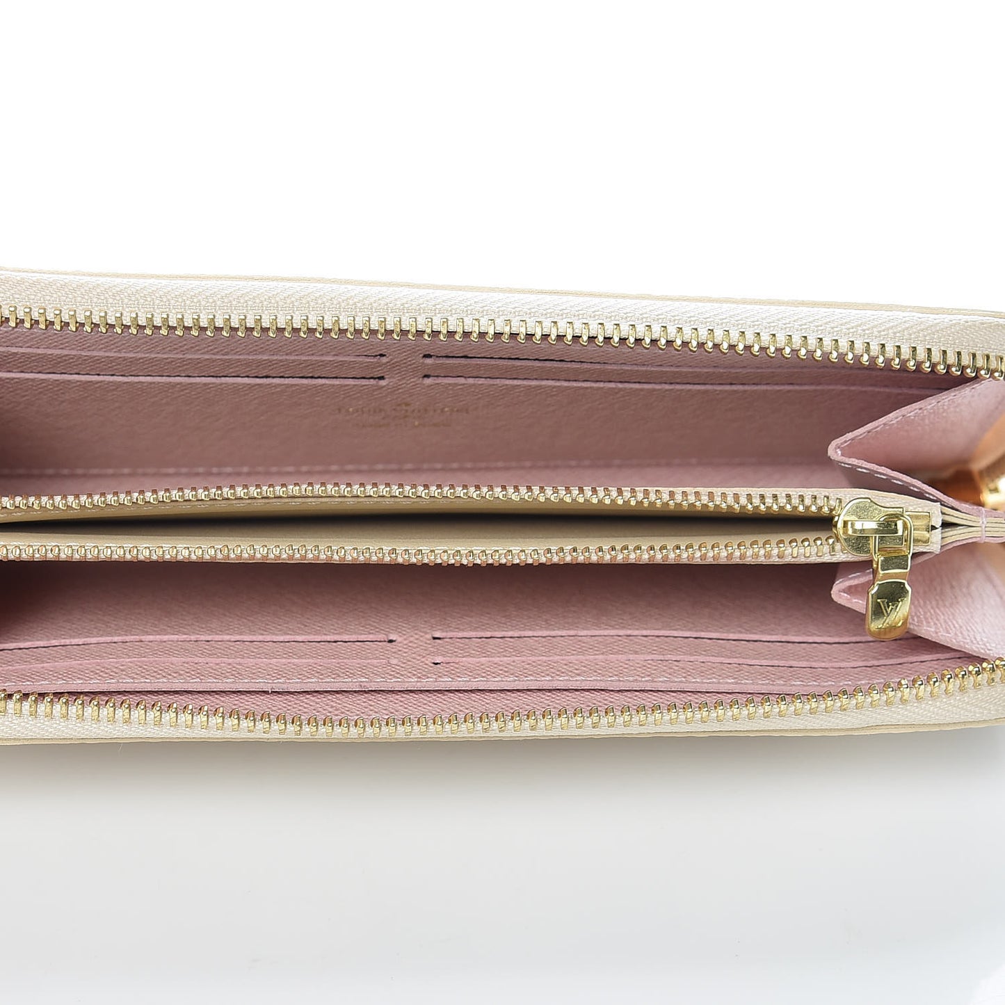 Damier Azur Clemence Wallet Rose Ballerine