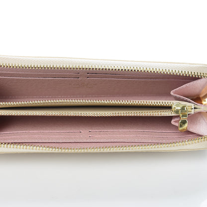 Louis Vuitton Damier Azur Clemence Wallet Rose Ballerine 5 of 7