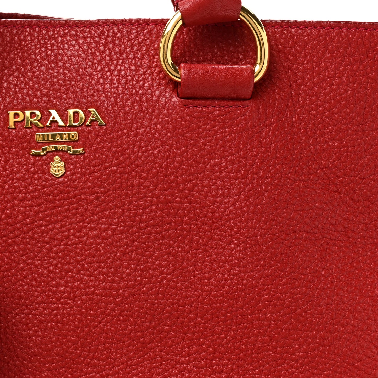 Vitello Daino Shopping Tote Fuoco