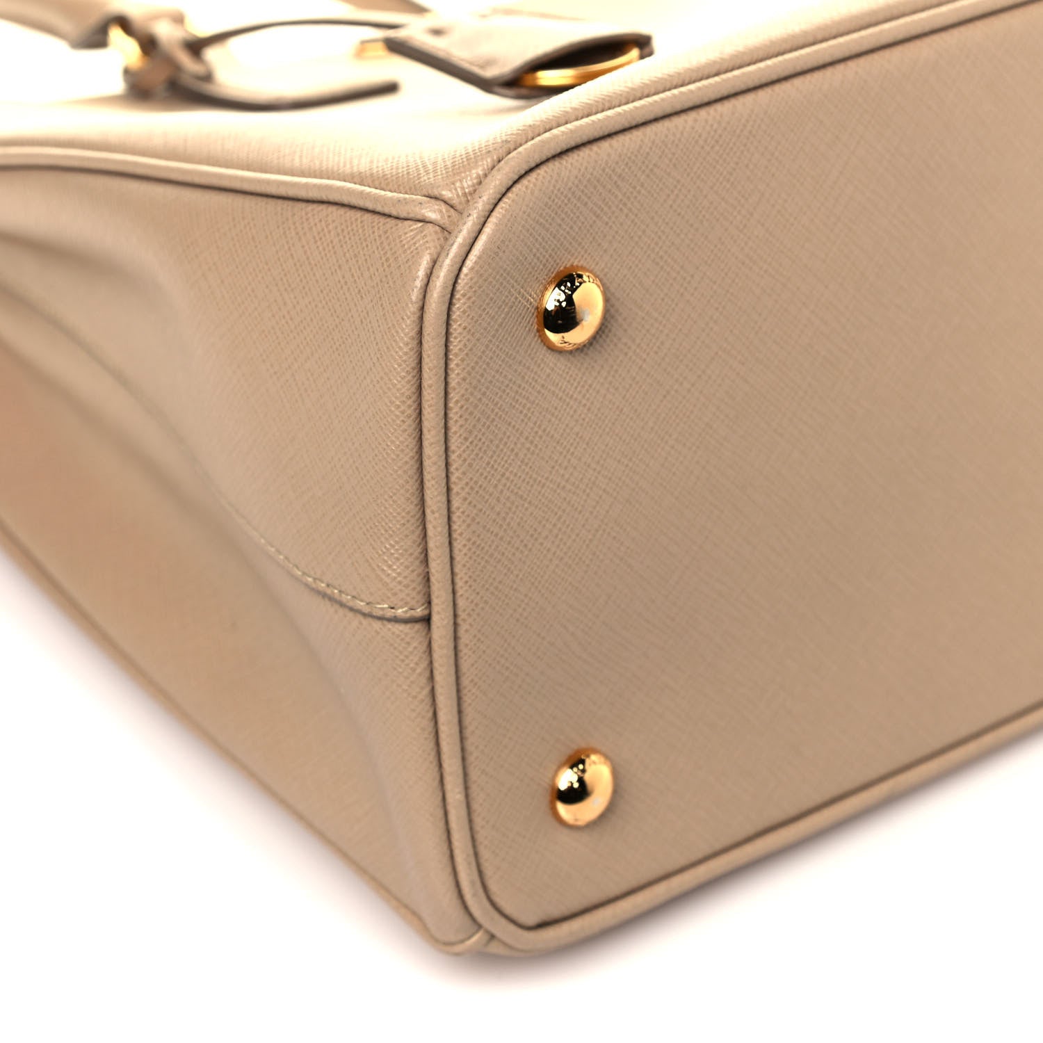 Prada Saffiano Lux Small Tote Sabbia 7 of 10