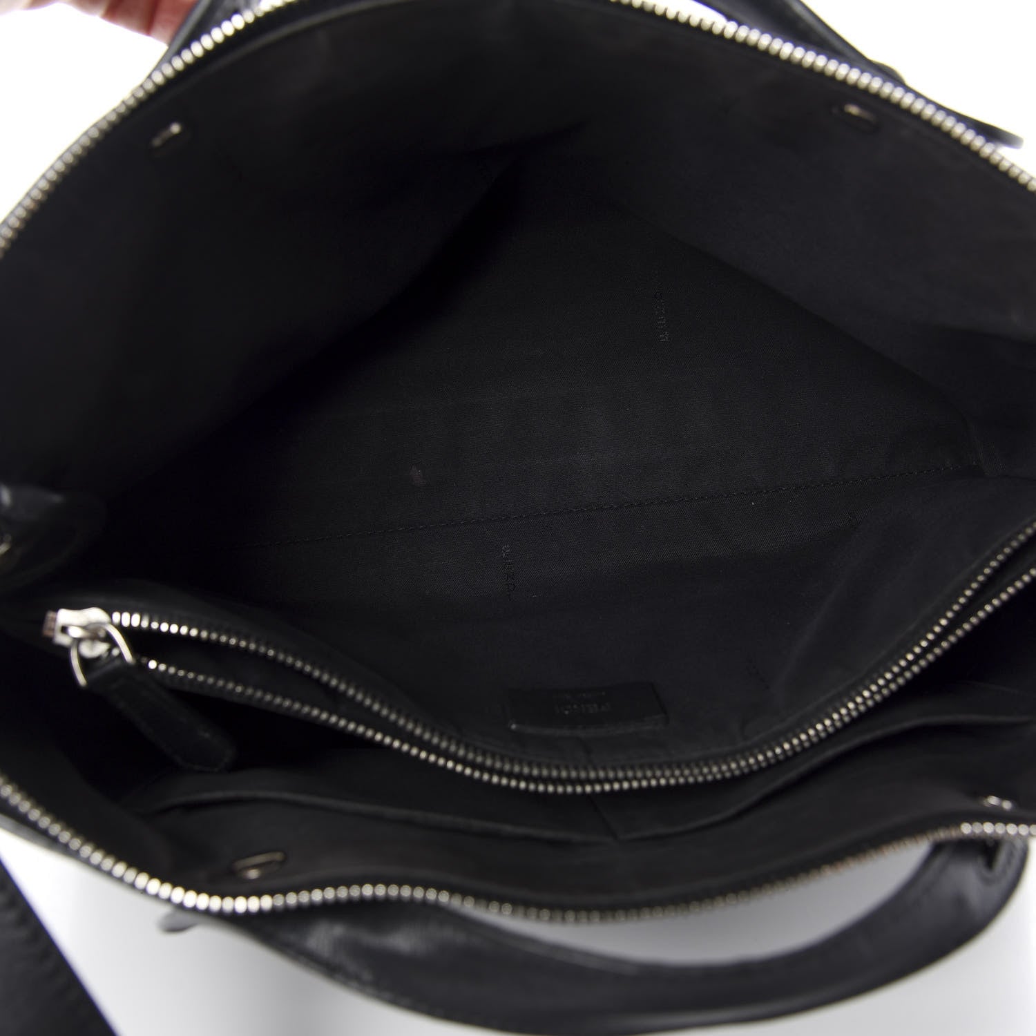 Fendi Vitello Dolce Large By The Way Boston Bag Black 4 of 10
