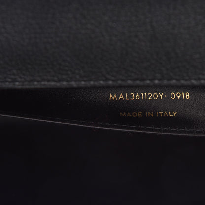 Saint Laurent Calfskin Monogram Large Belle De Jour Clutch Black 7 of 9