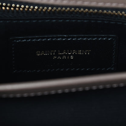 Saint Laurent Calfskin Y Quilted Monogram Toy Loulou Crossbody Bag Taupe 5 of 8