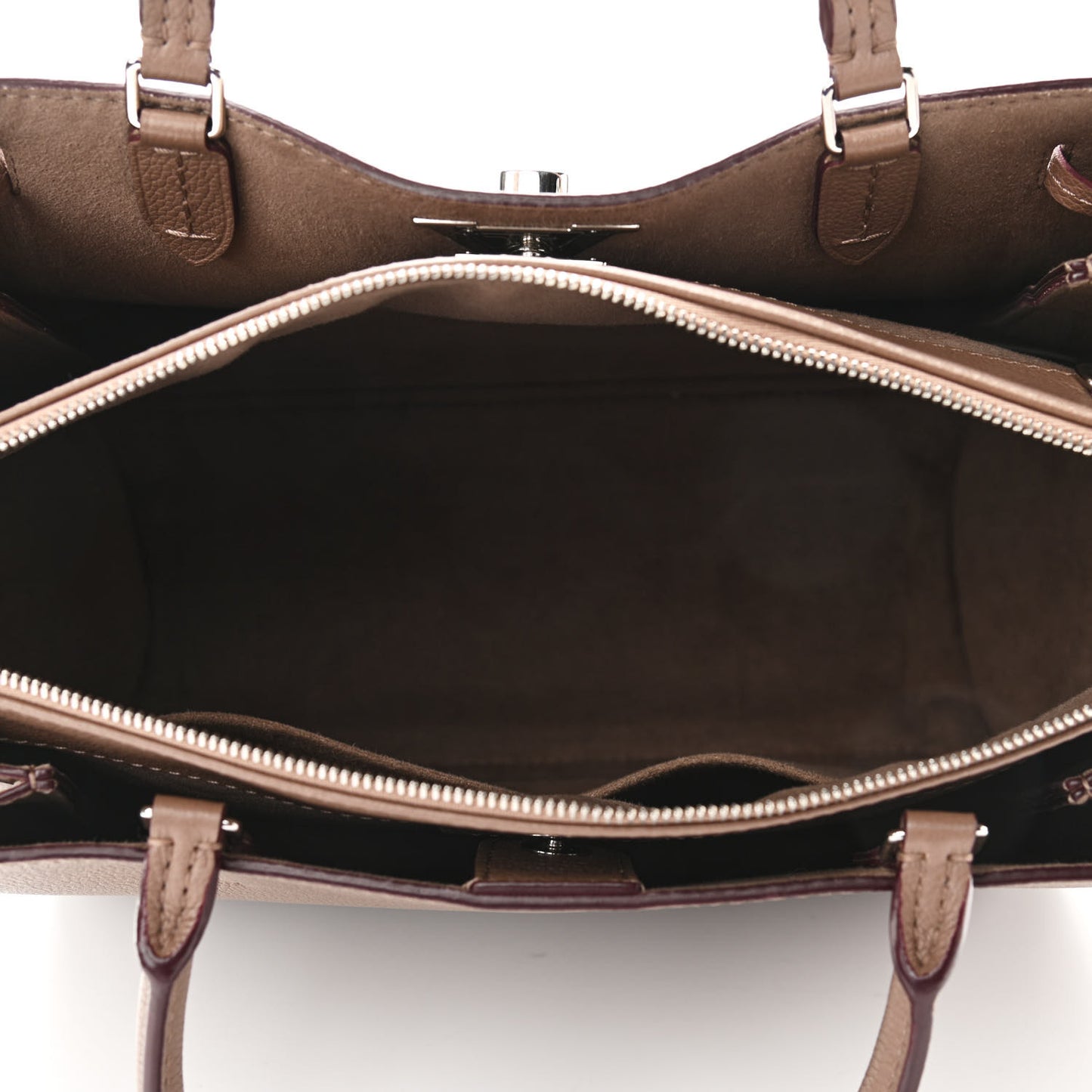 Calfskin Lockmeto Taupe Glace