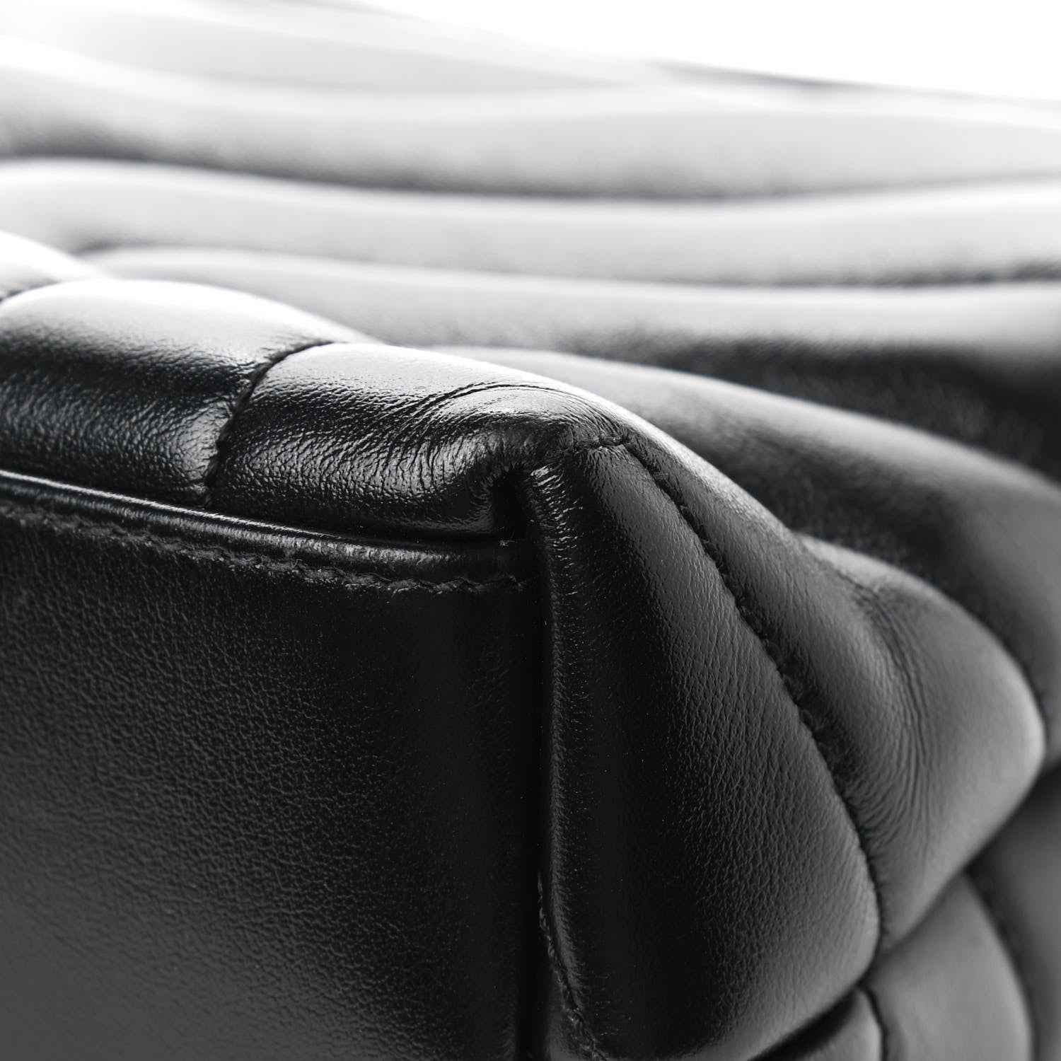 Saint Laurent Calfskin Y Quilted Monogram Small Loulou Chain Satchel Black 13 of 15