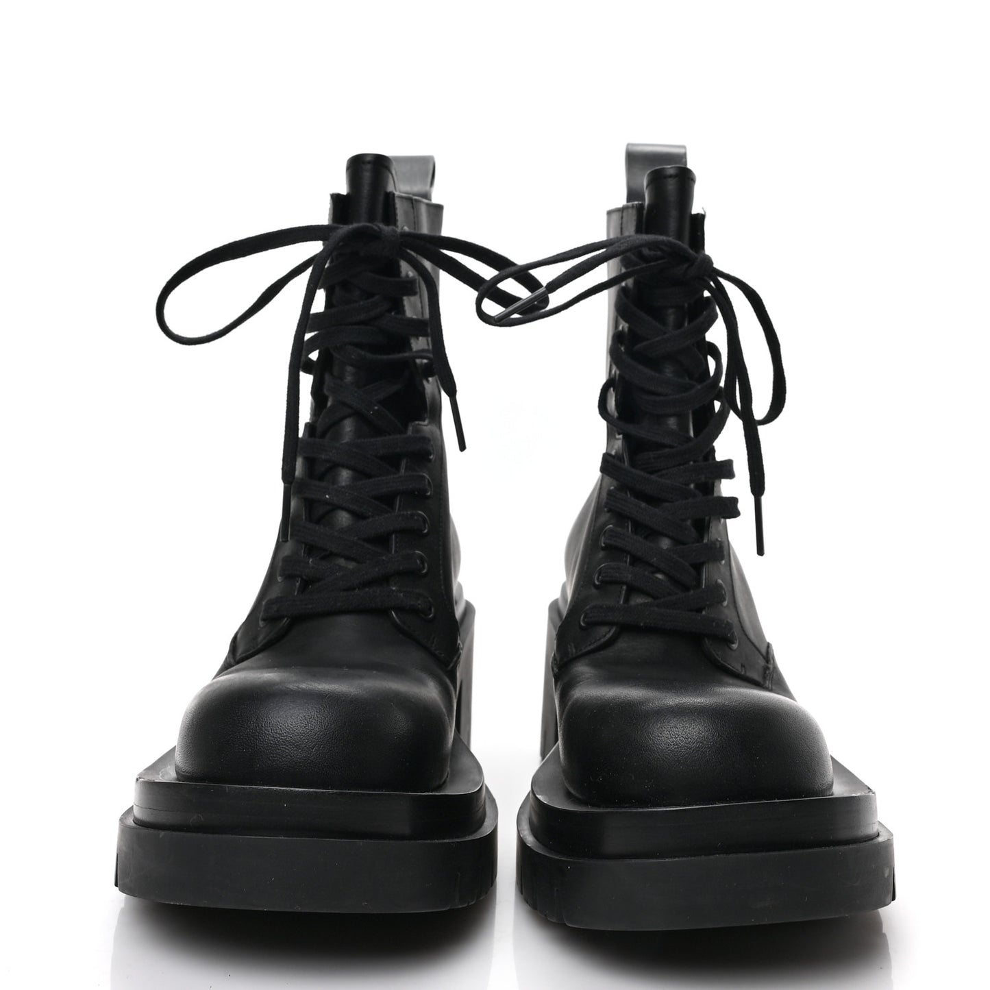 Calfskin The Lug Lace Up 30/70mm Ankle Boots 37 Black