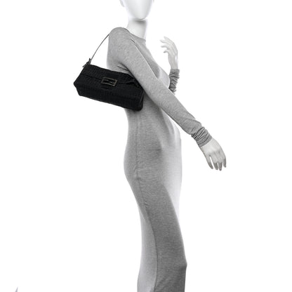 Fendi Zucchino Baguette Black 2 of 11