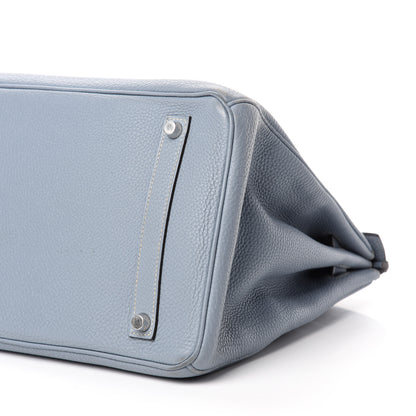 Hermes Togo Birkin 35 Bleu Lin 7 of 16