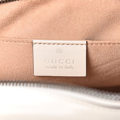 Gucci Calfskin Matelasse Small GG Marmont Chain Shoulder Bag White 6 of 11
