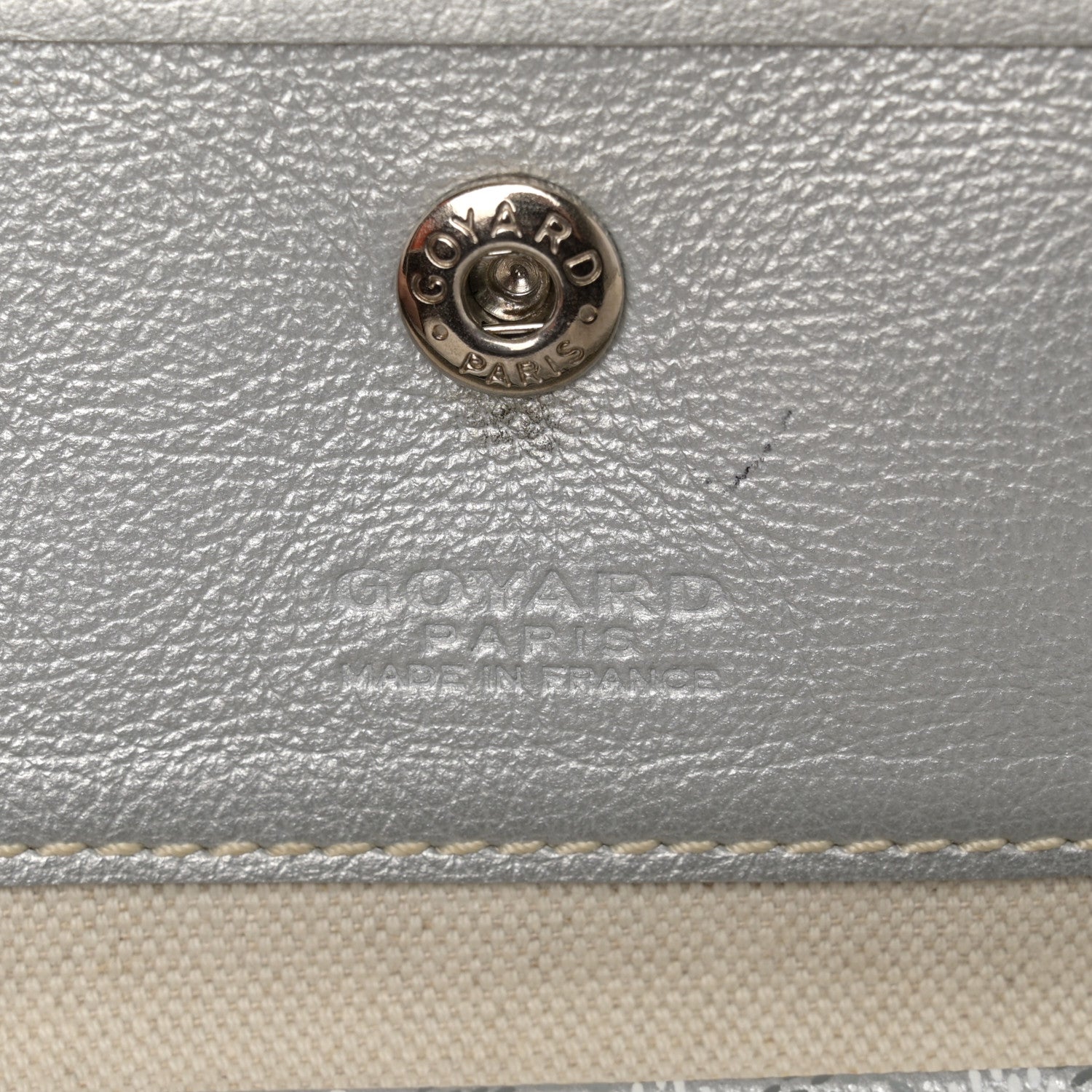 Goyard Goyardine Precious Metals Saint Louis GM Silver 7 of 13