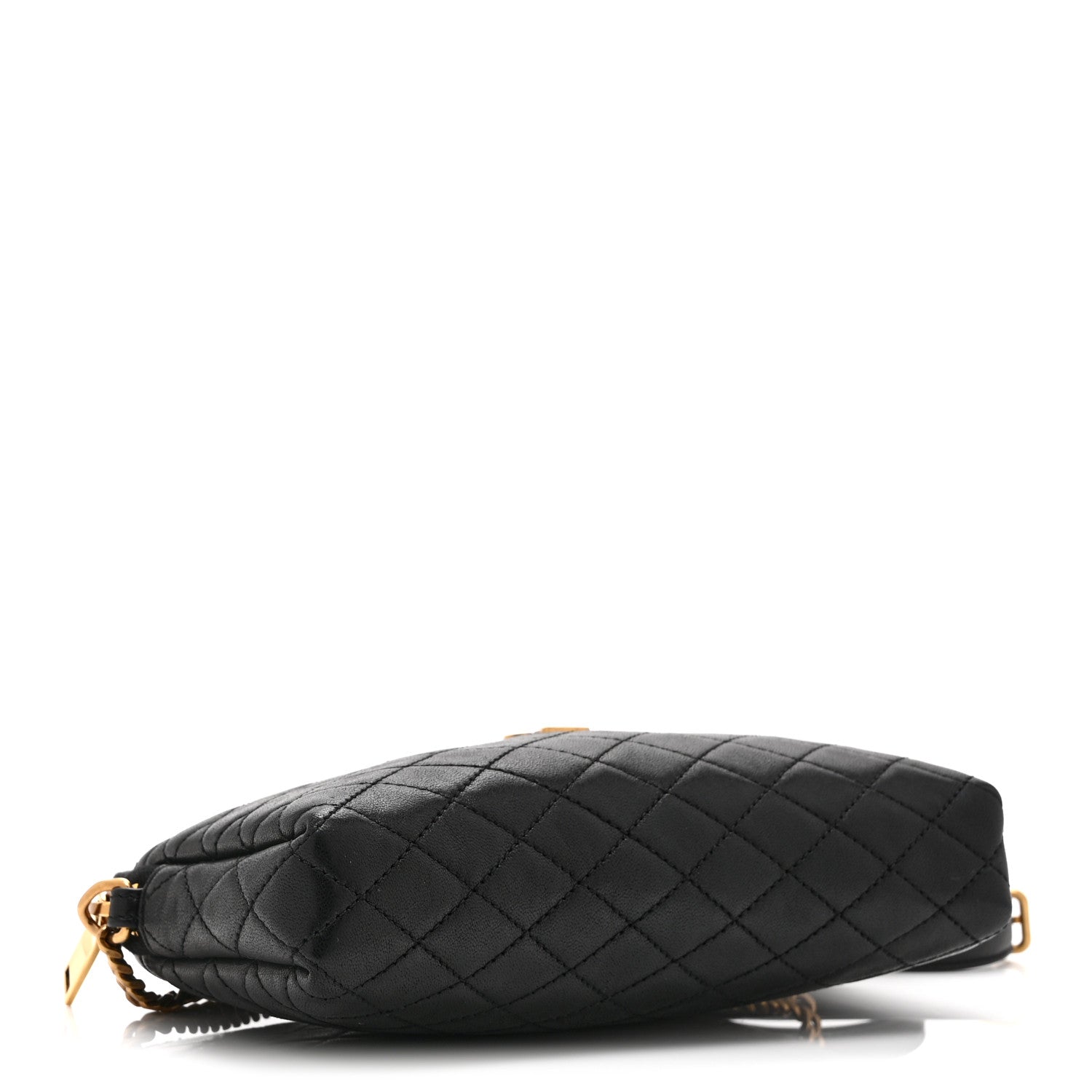 Saint Laurent Lambskin Quilted Gaby Zipped Pouch Black 4 of 9