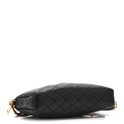 Saint Laurent Lambskin Quilted Gaby Zipped Pouch Black 4 of 9