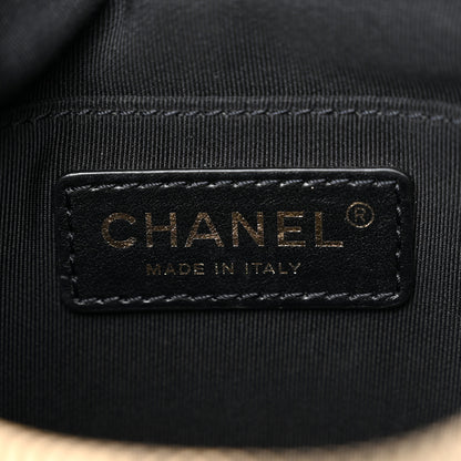 Chanel Crumpled Glazed Lambskin Quilted Waist Bag Fanny Pack Black 6 of 11