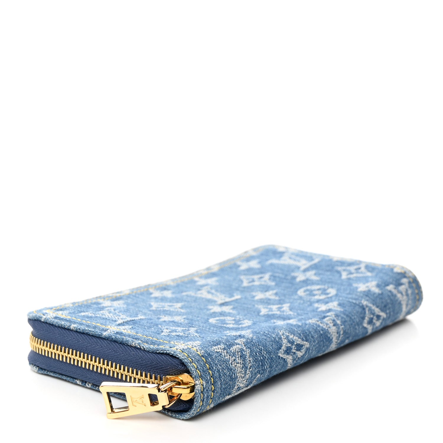 Louis Vuitton LOUIS VUITTON Monogram Denim Zippy Wallet NM Blue 4 of 6