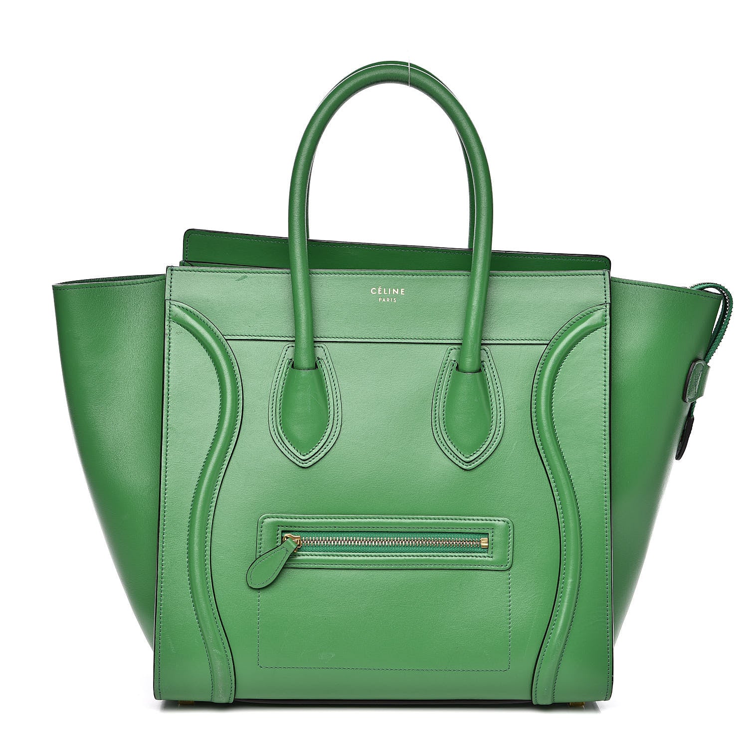 Celine Palmelato Mini Luggage Grass Green 1 of 18