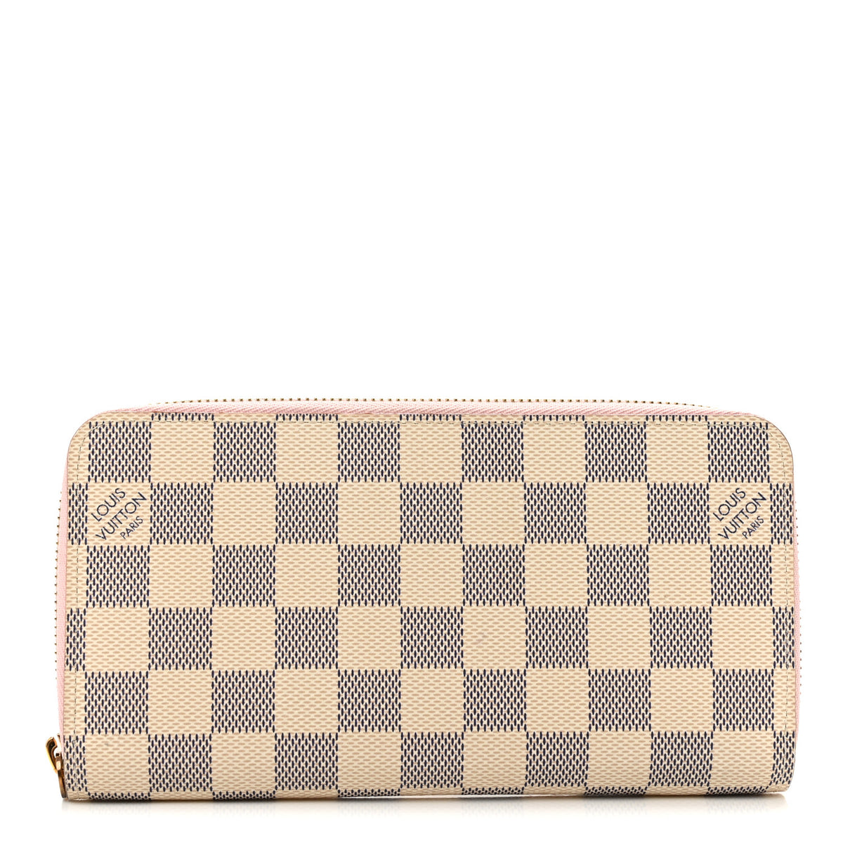Louis Vuitton Damier Azur Zippy Wallet Rose Ballerine 1 of 11