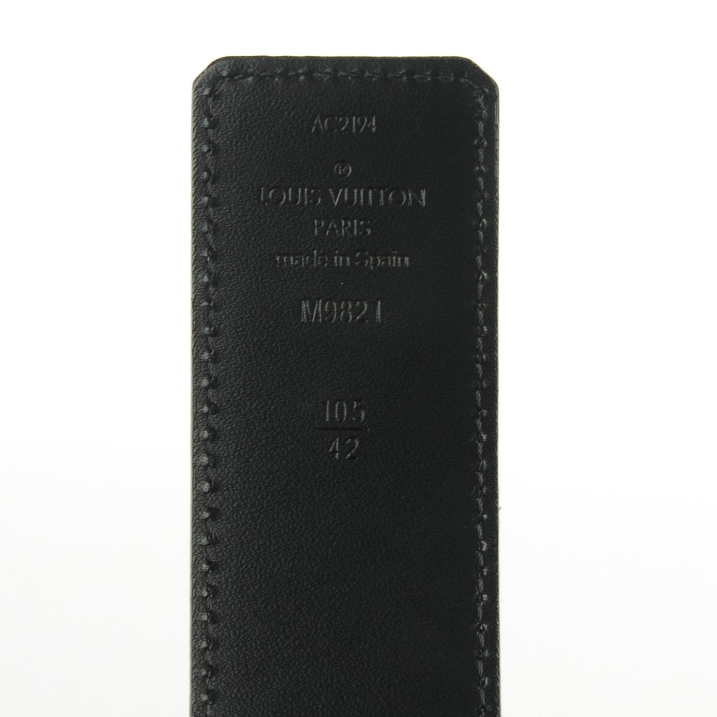 Monogram Macassar LV Initiales Reversible Belt105 42 Black