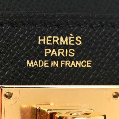 Hermes Epsom Kelly Pocket Compact Wallet Black 6 of 9