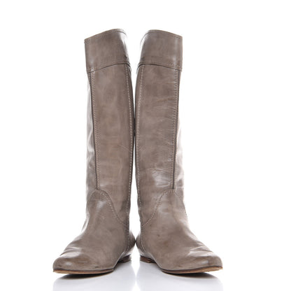 Chloe Calfskin Heloise Tall Riding Boots 40.5 Grey 6 of 17