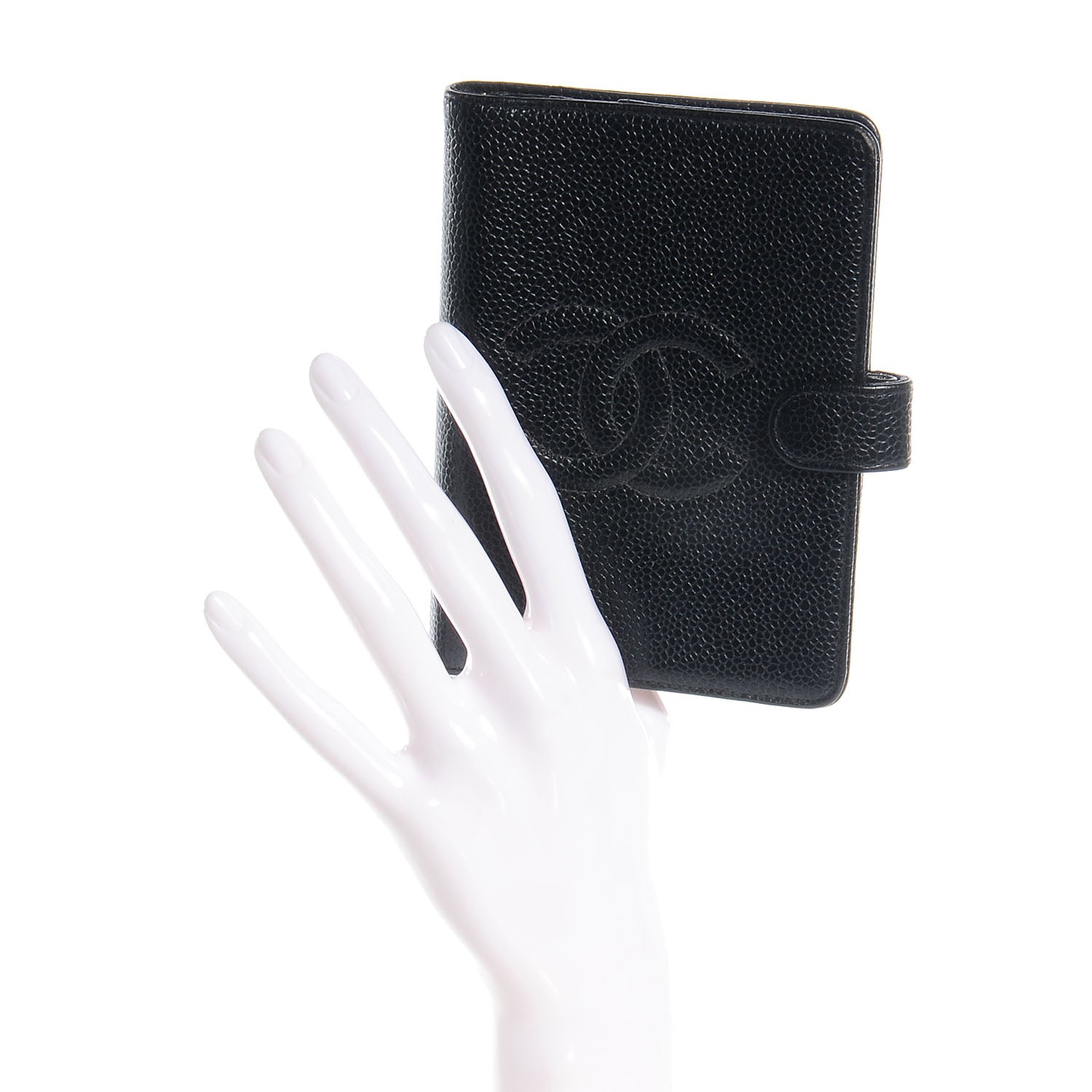 Chanel Caviar CC Small Ring Agenda Planner Black 2 of 7