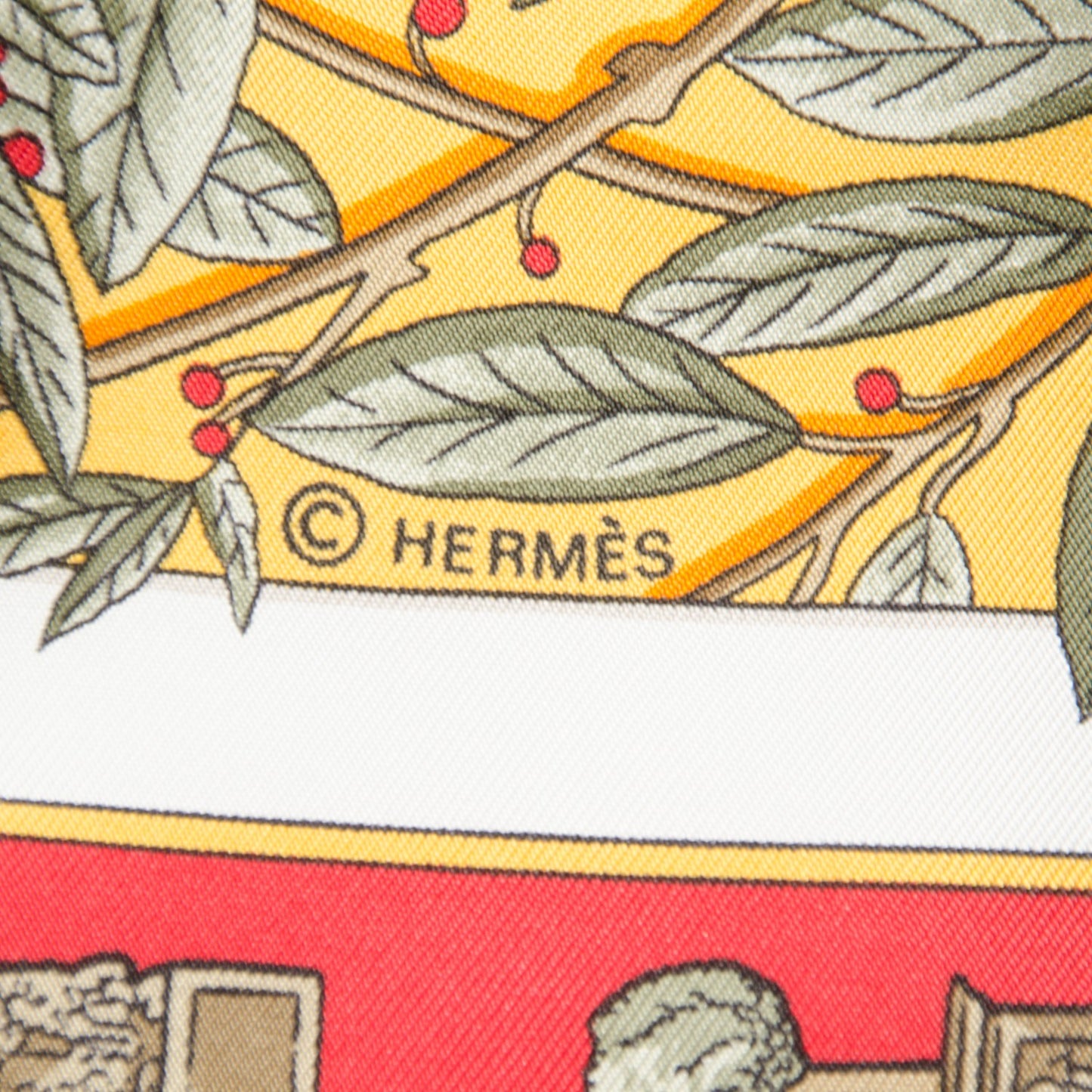 Silk Le Songe de Poliphile Scarf 90
