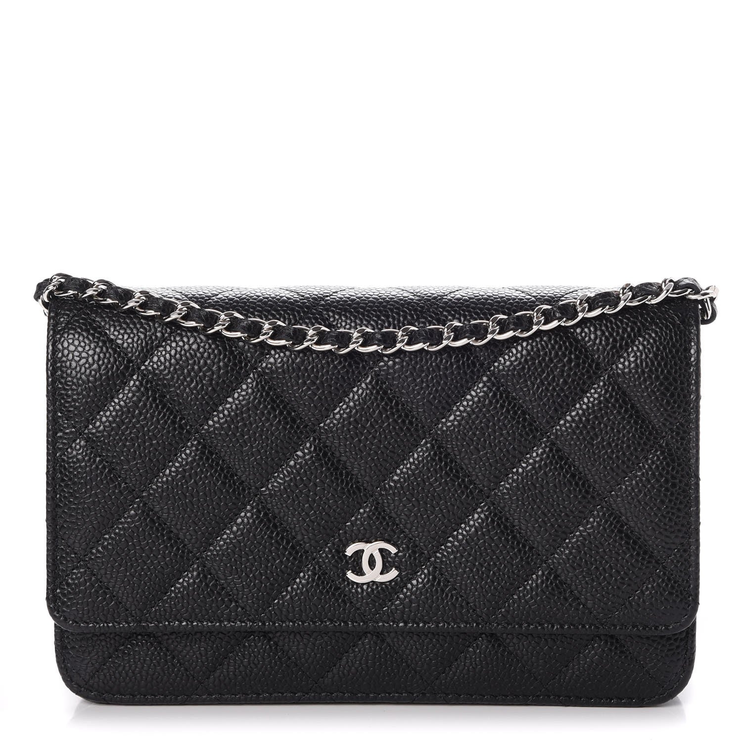 Chanel Caviar Quilted Wallet On Chain WOC Black 1 of 9