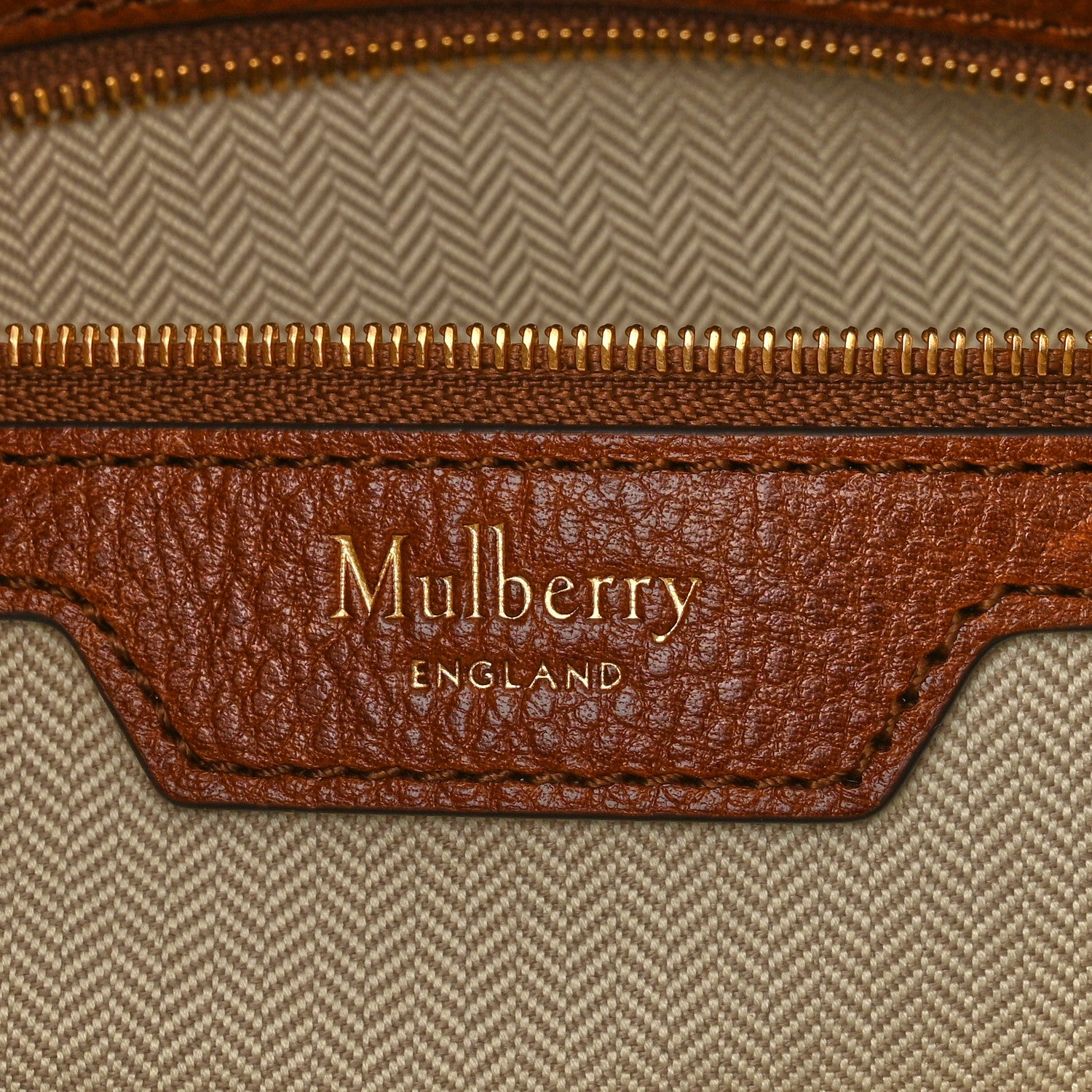 Mulberry Calfskin Canvas Small Tote Ecru Oak 6 of 10