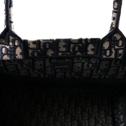 Christian Dior Oblique Medium Book Tote Blue Multicolor 6 of 9