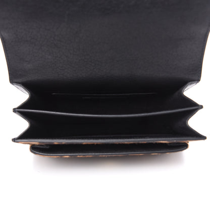 Saint Laurent Calf Hair Monogram Small Sunset Chain Wallet Leopard 5 of 12
