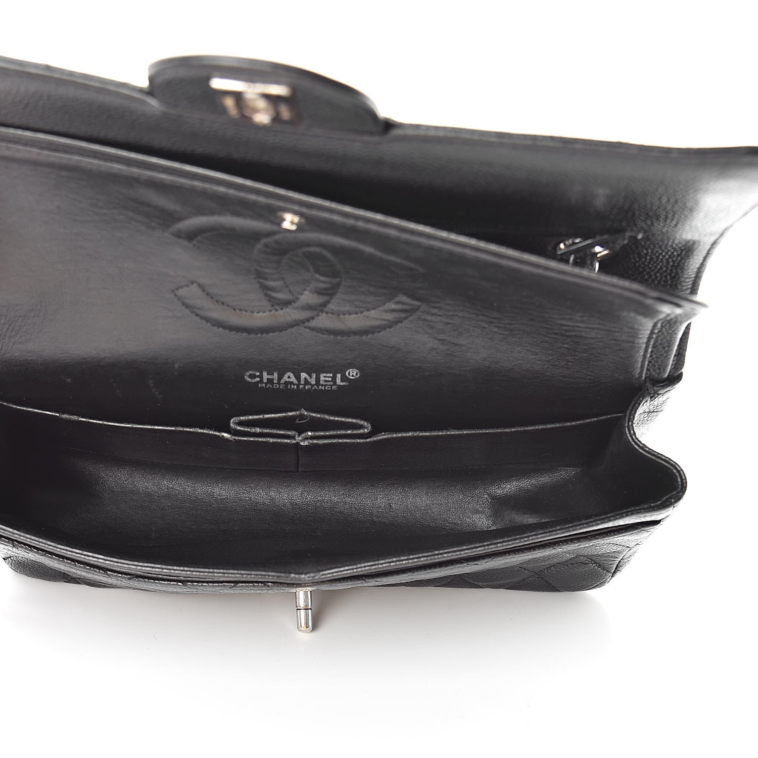 Chanel Caviar Quilted Medium Double Flap Black 5 of 17